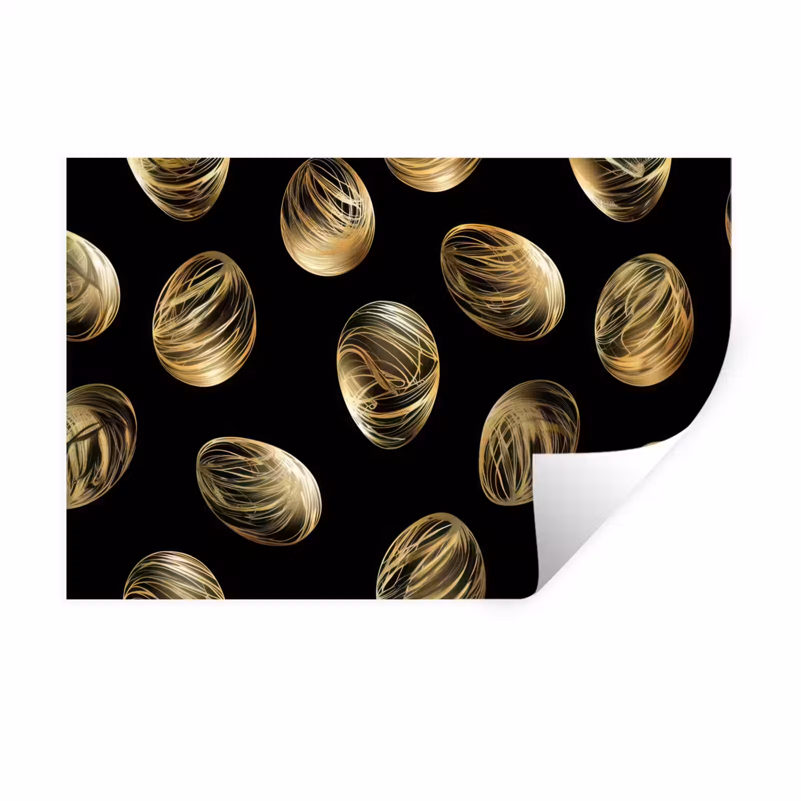Muursticker - Eieren - Goud - Patroon — 1