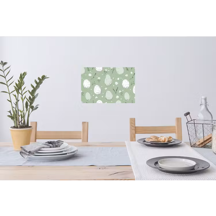 Muursticker - Groen - Eieren - Patroon — 3