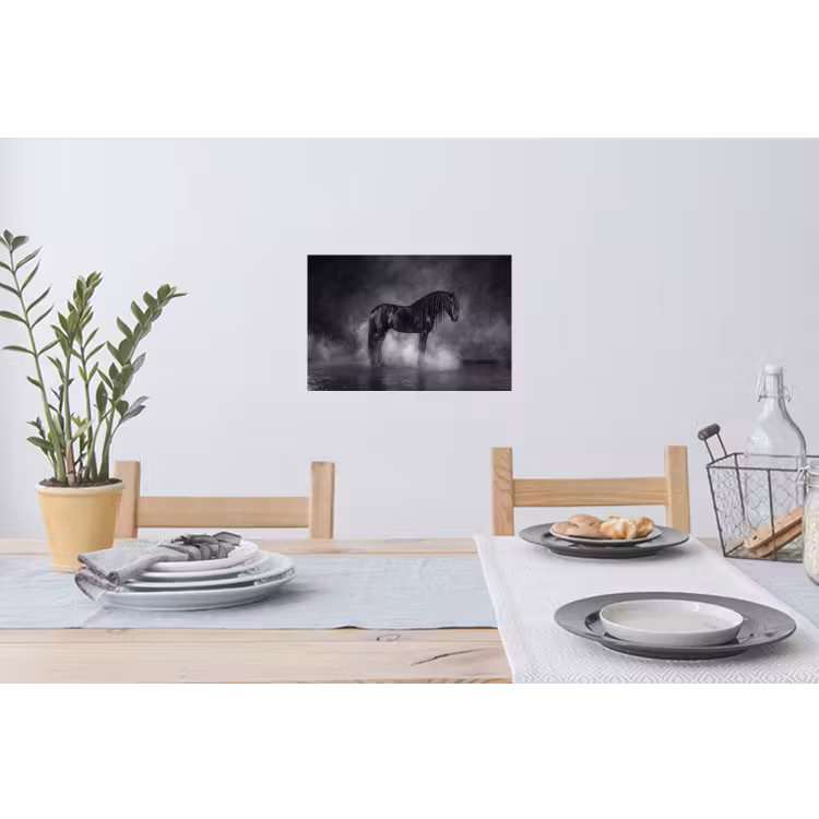 Muursticker - Paard - Magisch - Zwart — 3