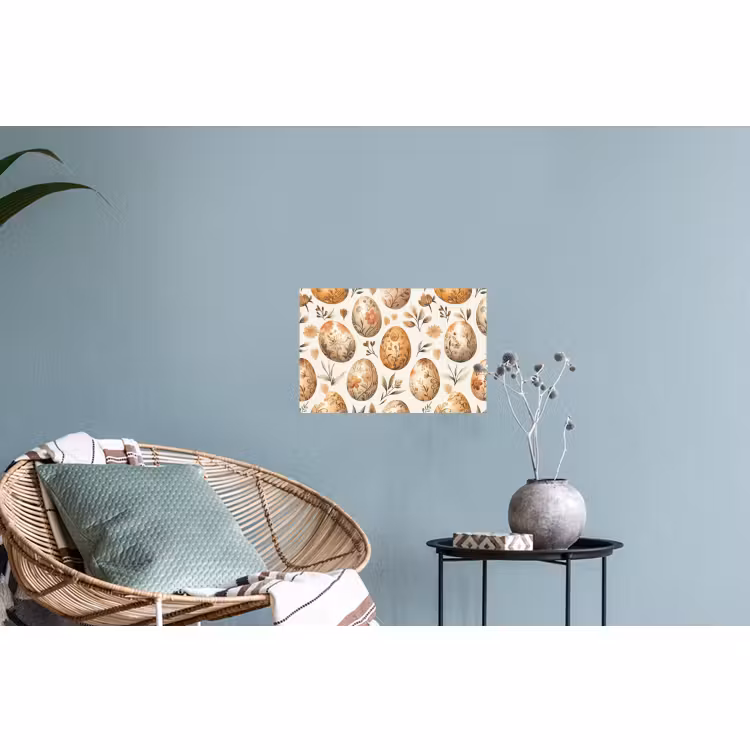 Muursticker - Paaseieren - Bruin - Bloemen — 4