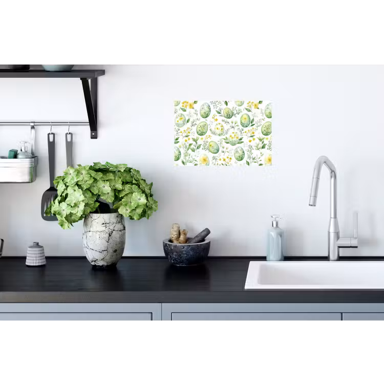 Muursticker - Patroon - Groen - Eieren — 2