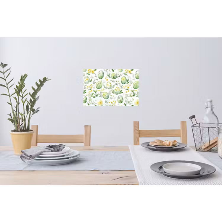 Muursticker - Patroon - Groen - Eieren — 3