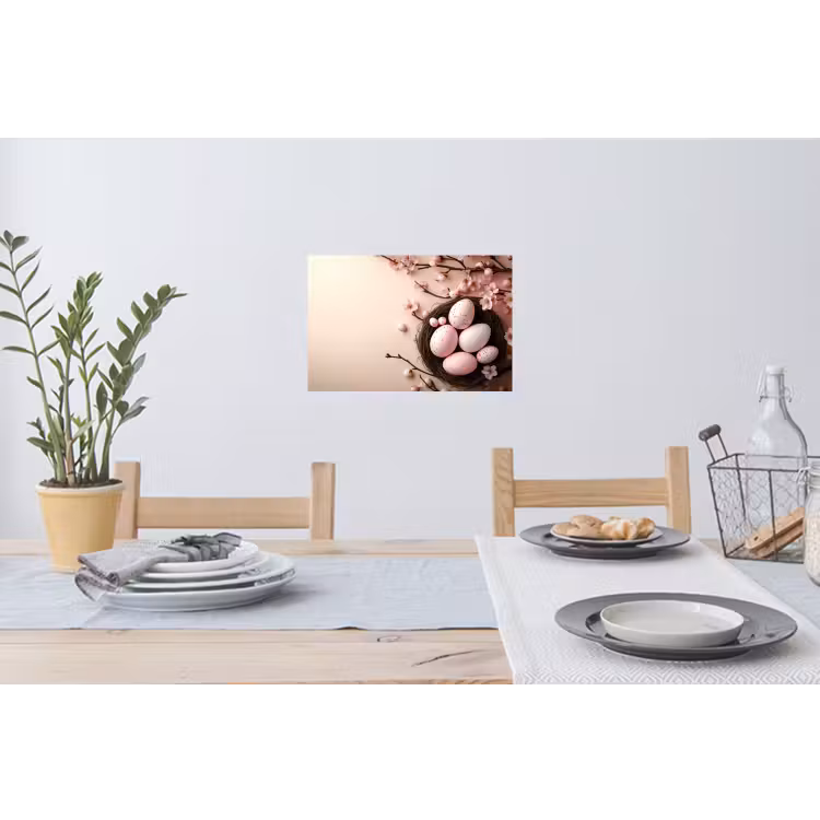 Muursticker - Roze - Bloesems - Eieren — 3