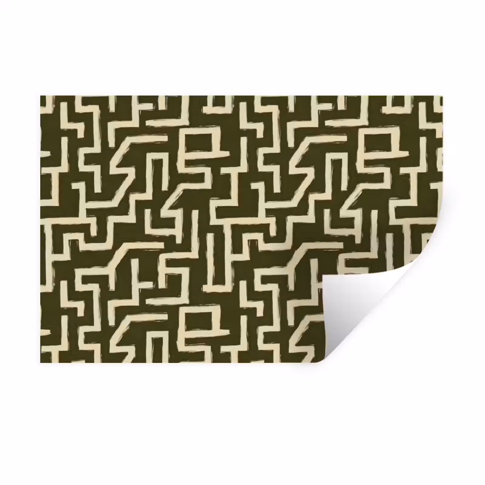 Muursticker - Abstract - Lijnen - Groen — 1