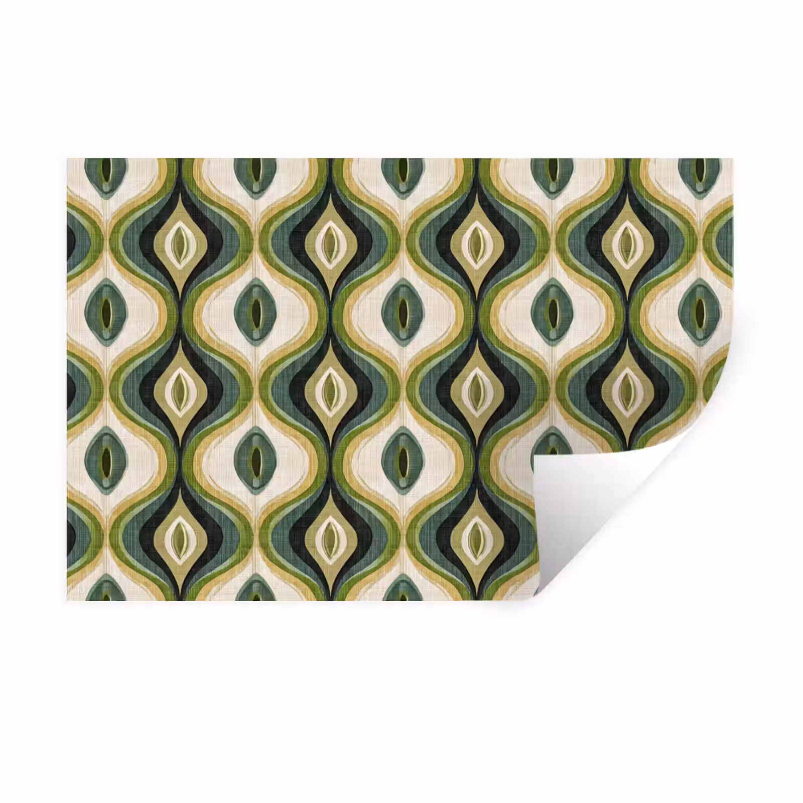 Muursticker - Abstract - Ritmisch - Groen — 1