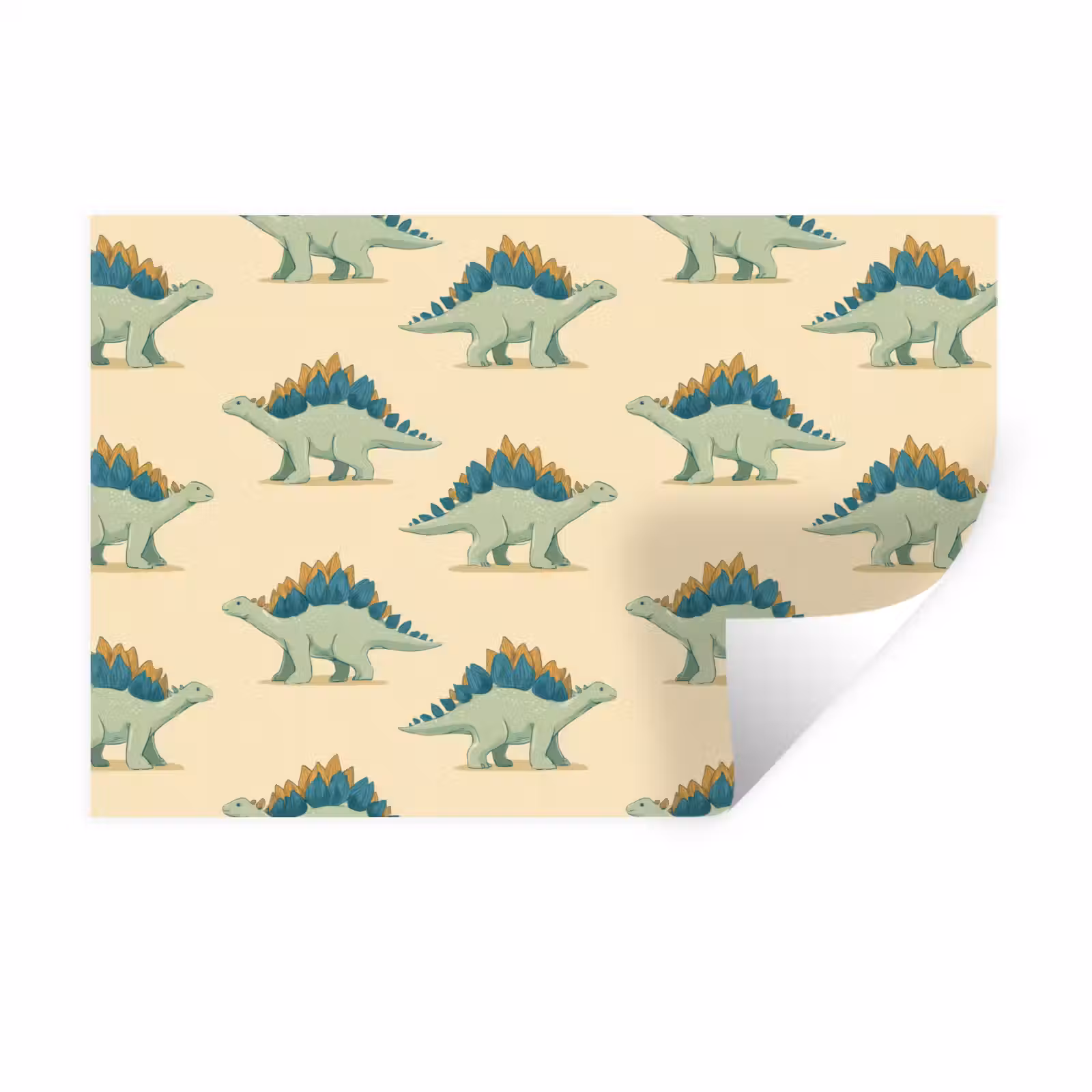 Muursticker - Dino - Patroon - Groen — 1
