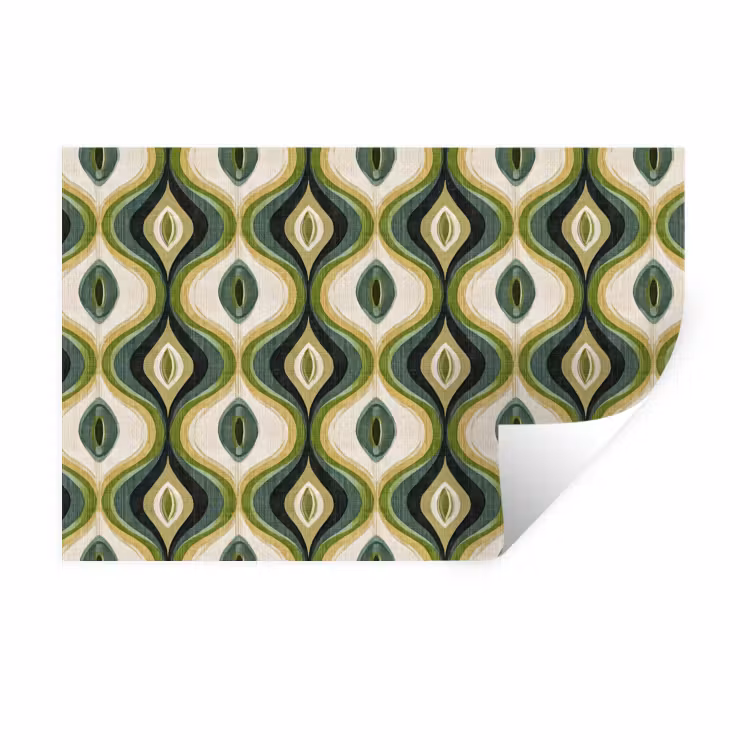 Muursticker - Abstract - Ritmisch - Groen — 1