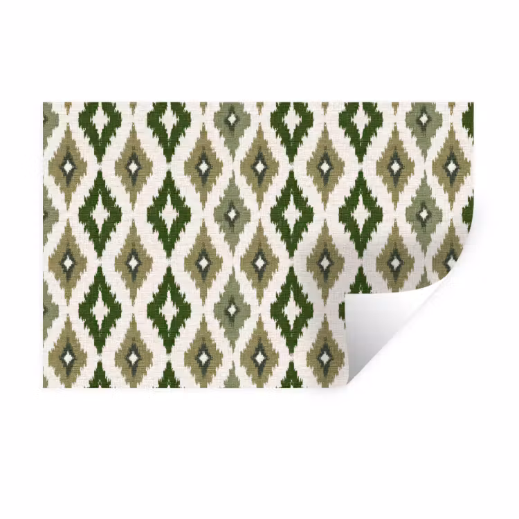 Muursticker - Geografisch - Ruitmotief - Groen — 1