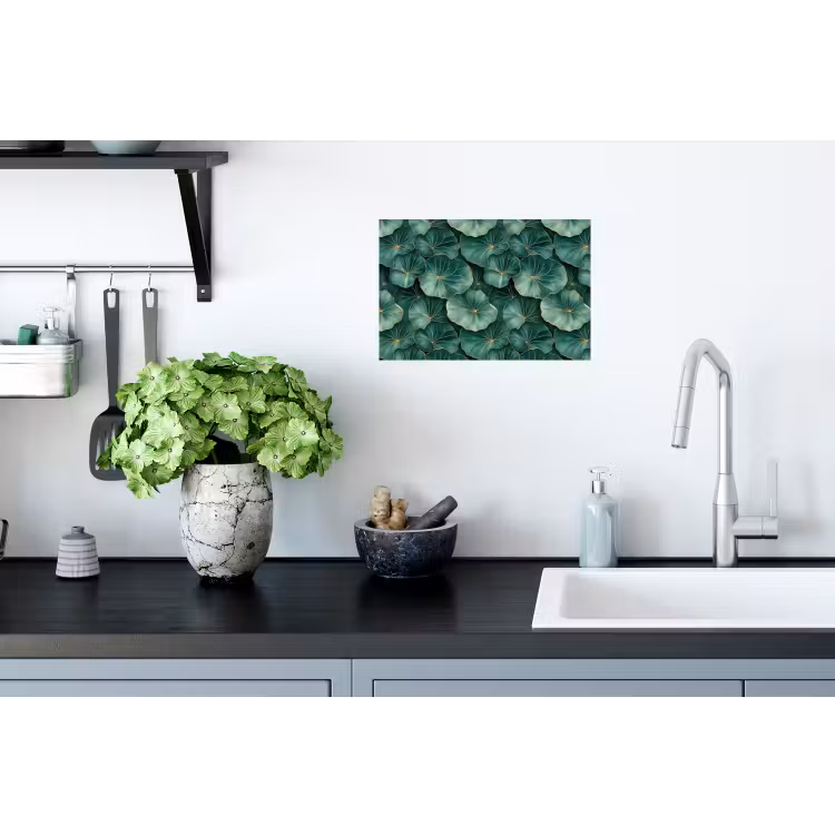 Muursticker - Patroon - Bladeren - Groen — 2