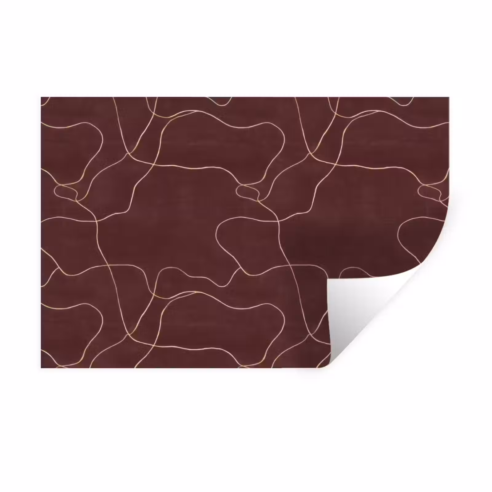 Muursticker - Abstract - Modern - Bruin — 1