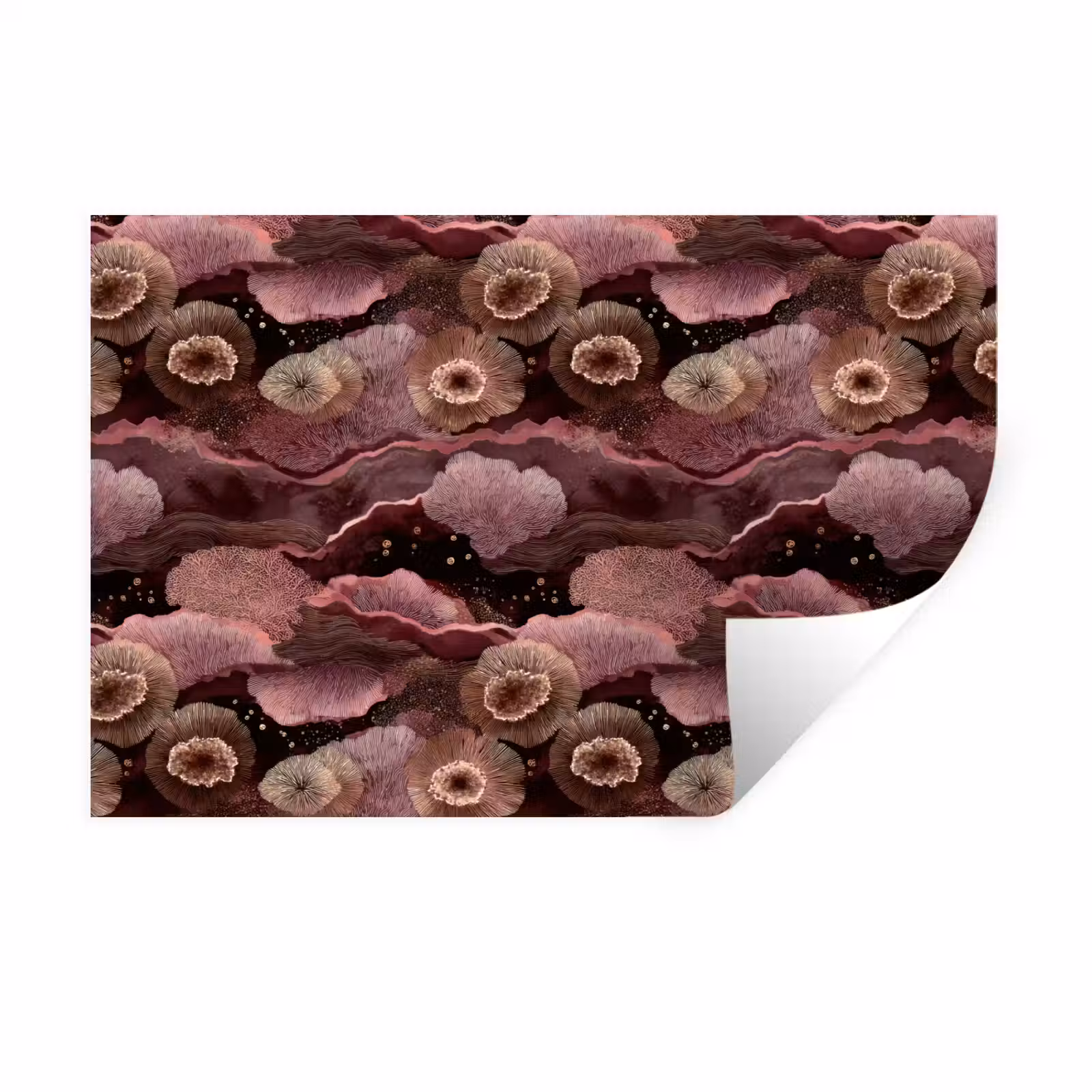 Muursticker - Koraal - Organisch - Roze — 1