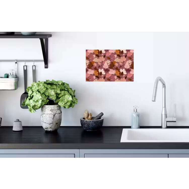 Muursticker - Bloem - Patroon - Roze — 2