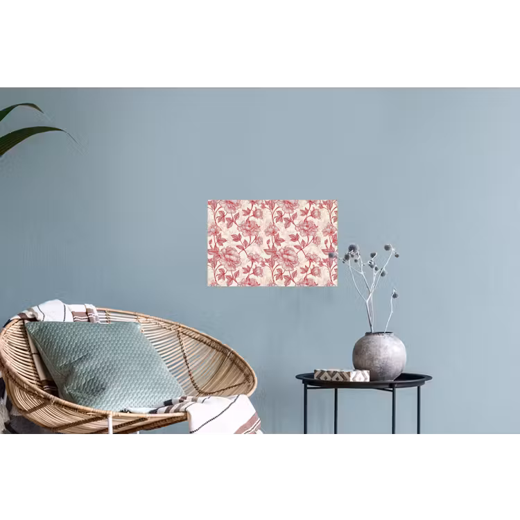 Muursticker - Pioenrozen - Modern - Rood — 4