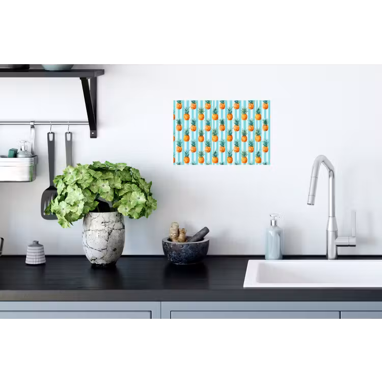 Muursticker - Ananas - Strepen - Groen — 2