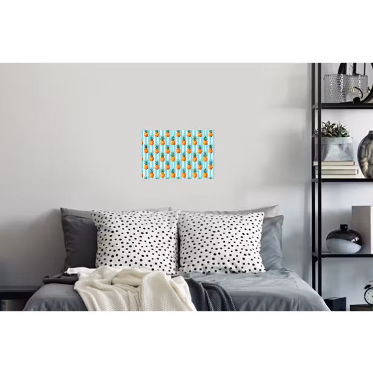 Muursticker - Ananas - Strepen - Groen — 5