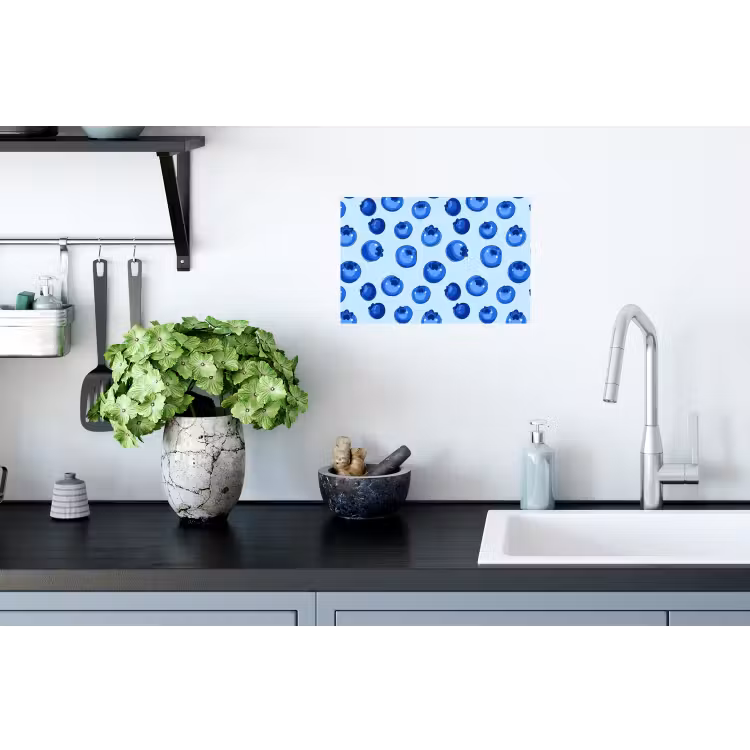 Muursticker - Bessen - Modern - Blauw — 2
