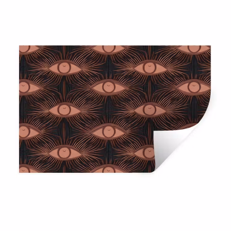 Muursticker - Boheems - Oog - Bruin — 1