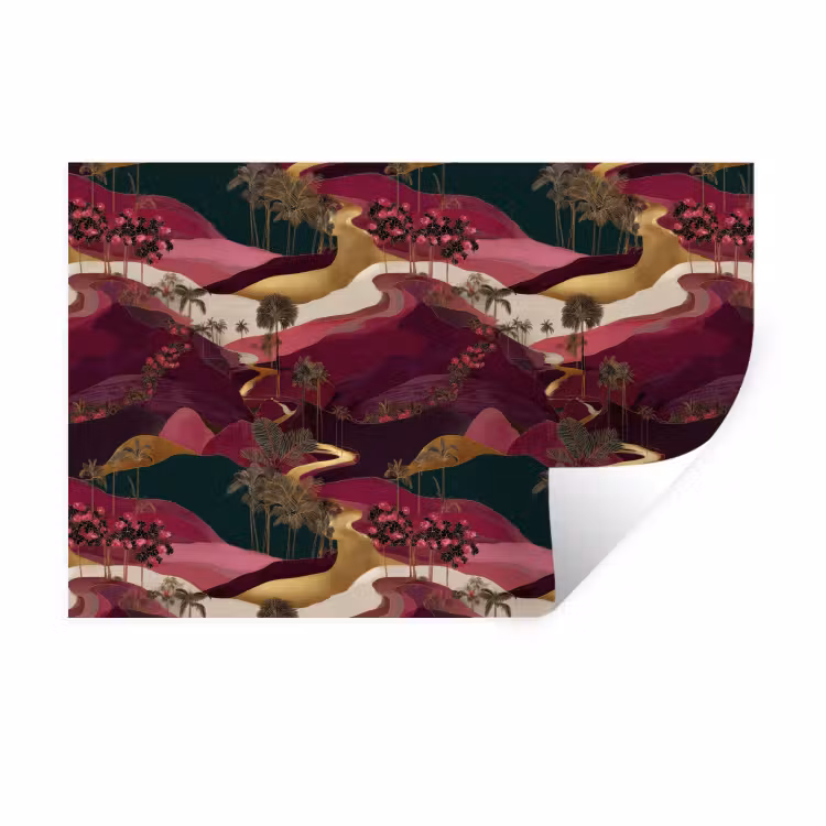 Muursticker - Magisch - Palmbomen - Goud — 1