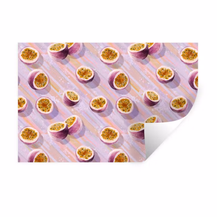 Muursticker - Passievrucht - Tropisch - Paars — 1