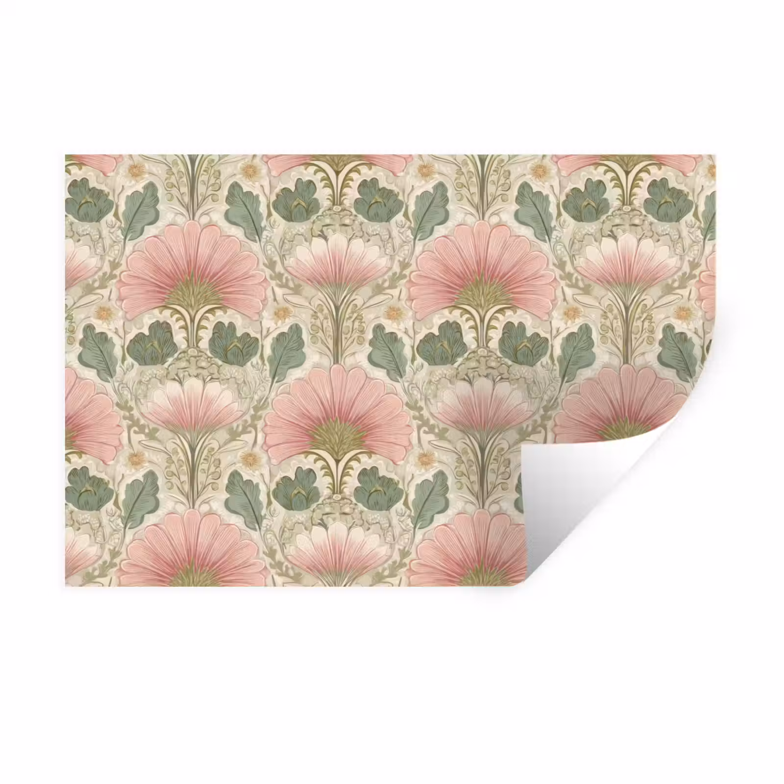Muursticker - Klassiek - Patroon - Roze — 1