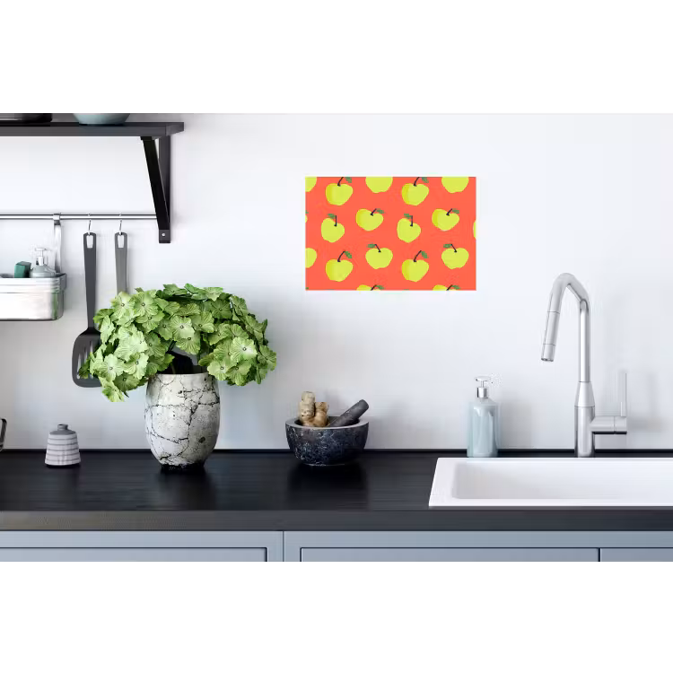 Muursticker - Appels - Modern - Groen — 2