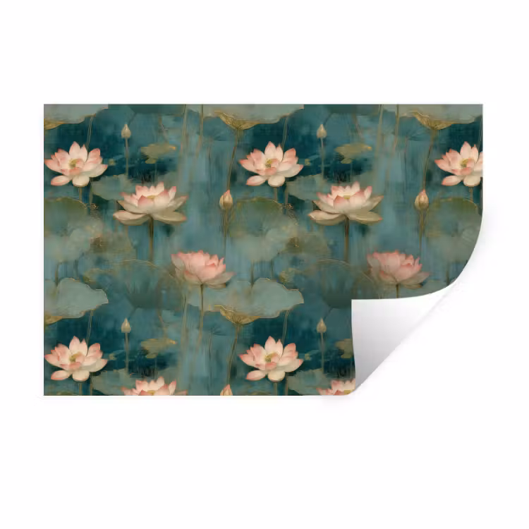 Muursticker - Botanisch - Bloemen - Roze — 1