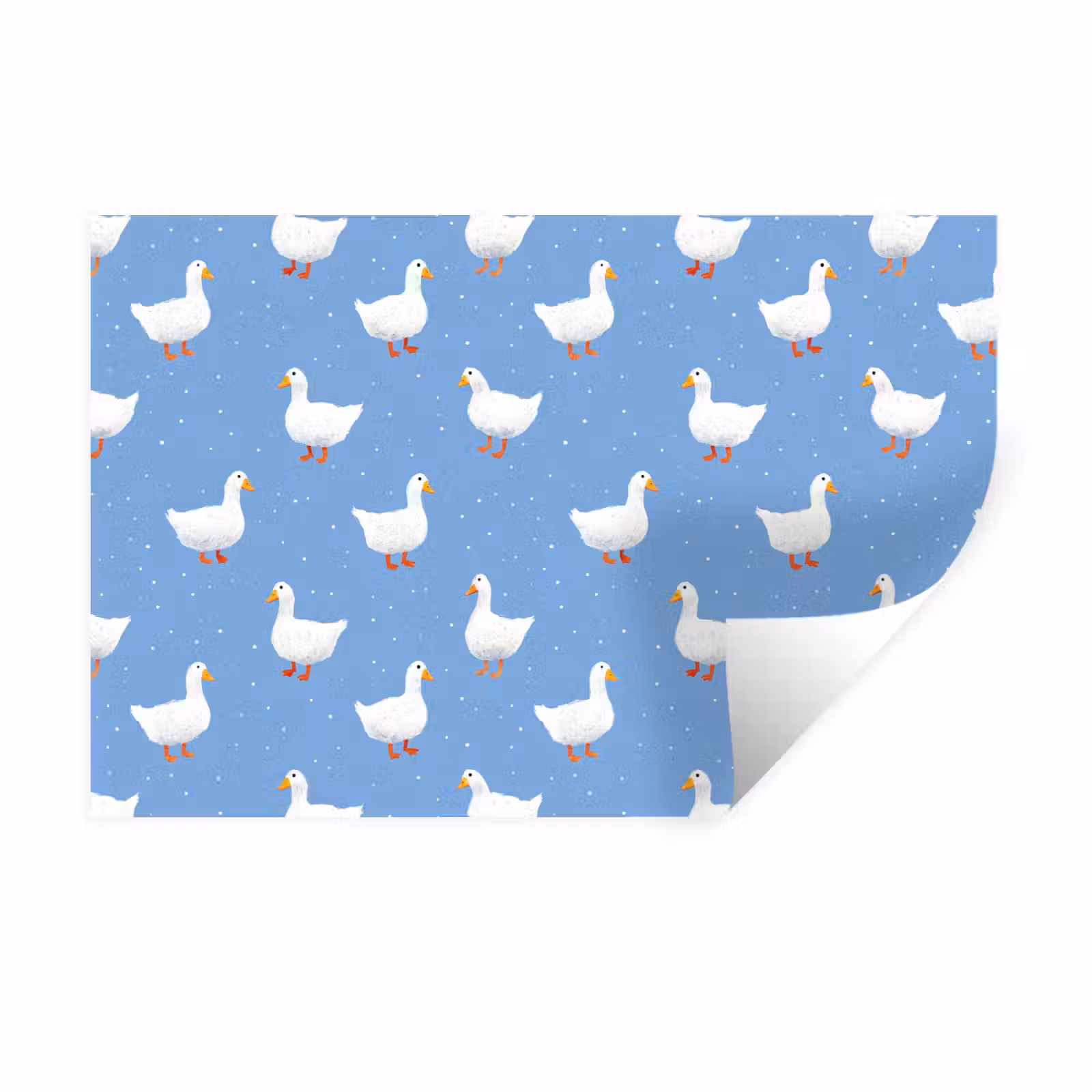 Muursticker - Ganzen - Elegant - Blauw — 1