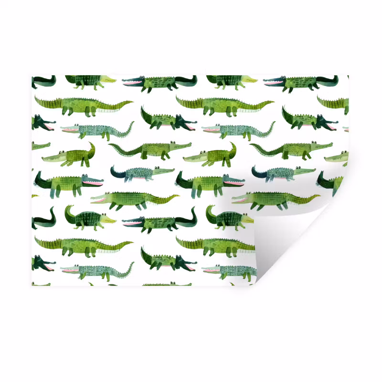 Muursticker - krokodillen - Speels - Groen — 1