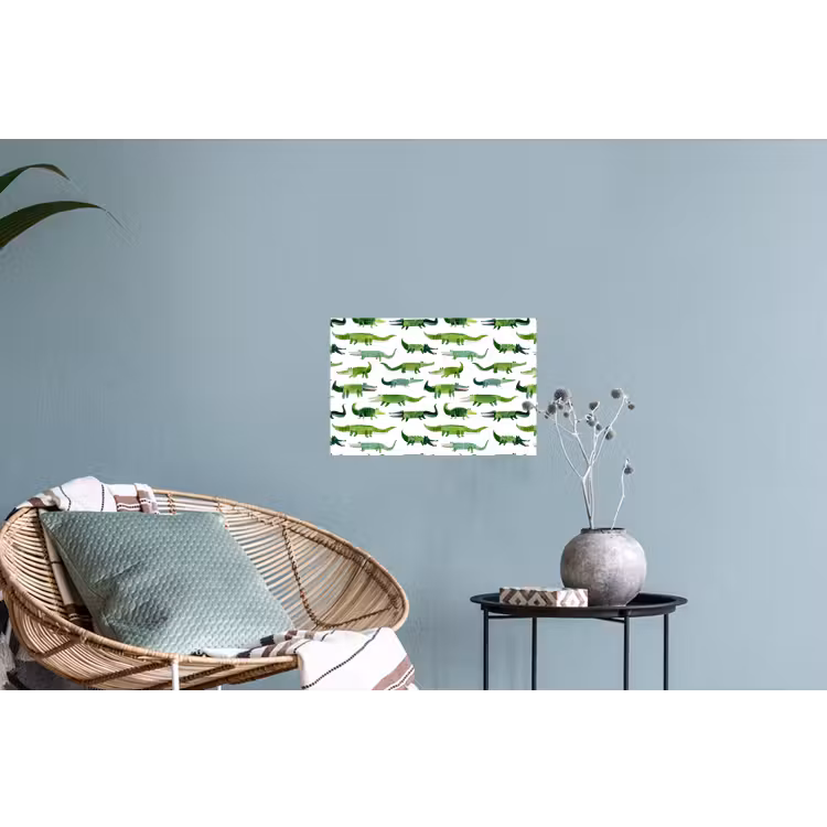 Muursticker - krokodillen - Speels - Groen — 4