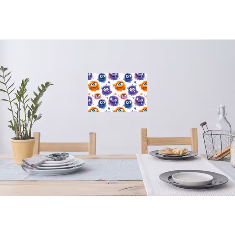 Muursticker - Monstertjes - Aquarel - Kleurrijk — 3