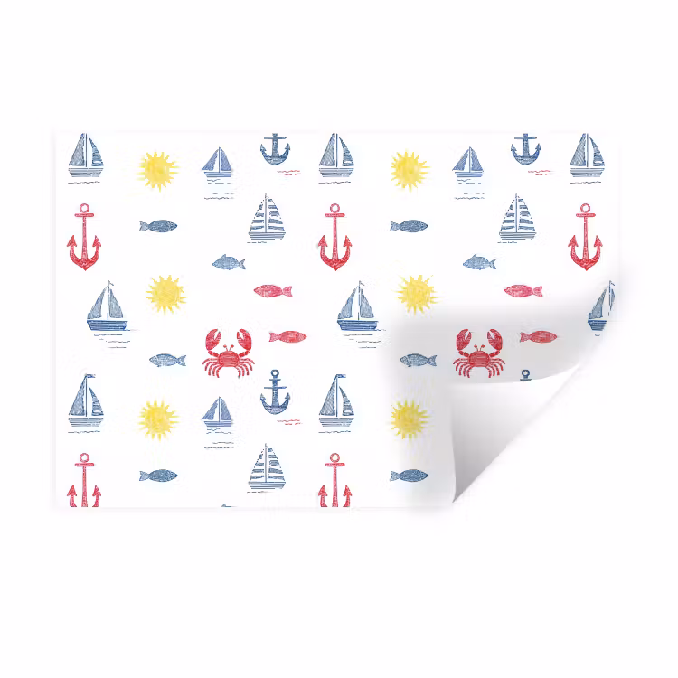Muursticker - Nautisch - Illustraties - Kleurrijk — 1