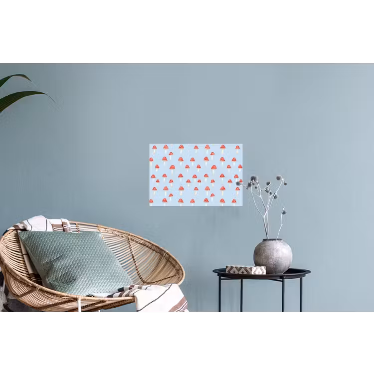Muursticker - Paddenstoel -Sprookje - Blauw — 4