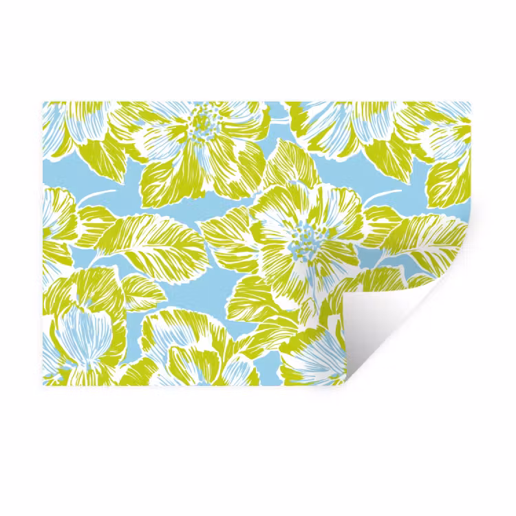 Muursticker - Modern - Bloemen - Groen — 1
