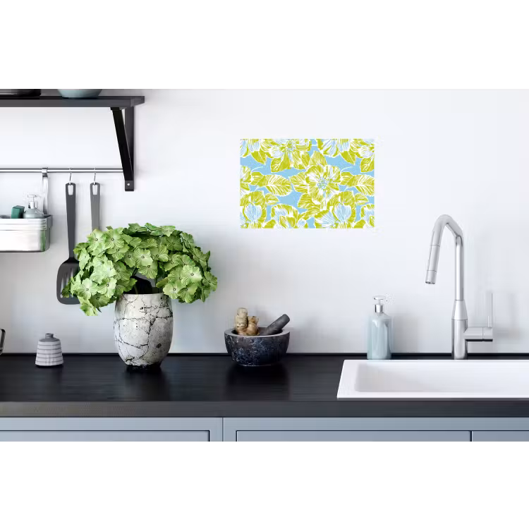 Muursticker - Modern - Bloemen - Groen — 2