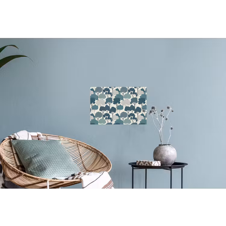Muursticker - Modern - Bomen - Bos - Patroon - Blauw — 4