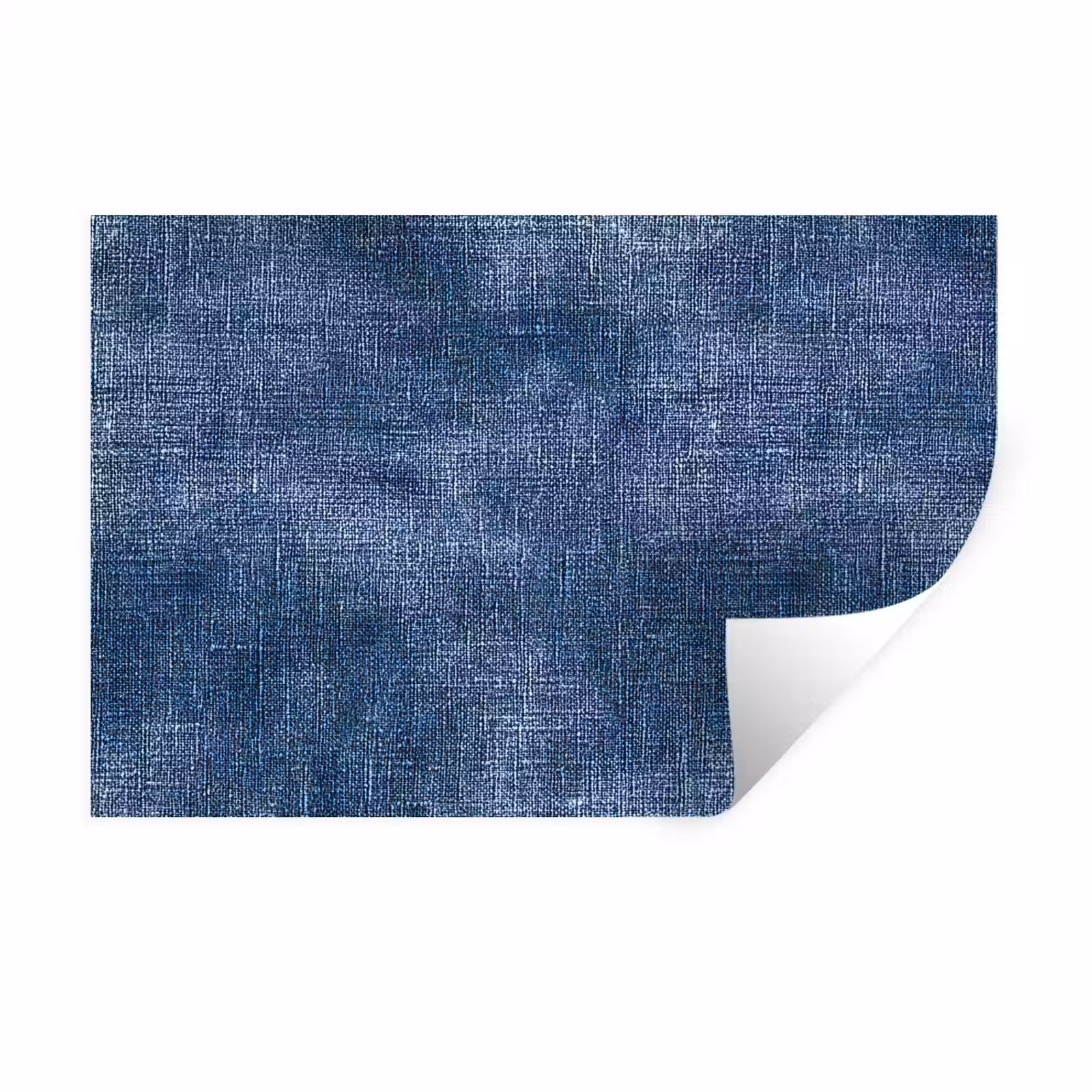 Muursticker - Linnen - Textuur - Patroon - Denim - Rustiek — 1