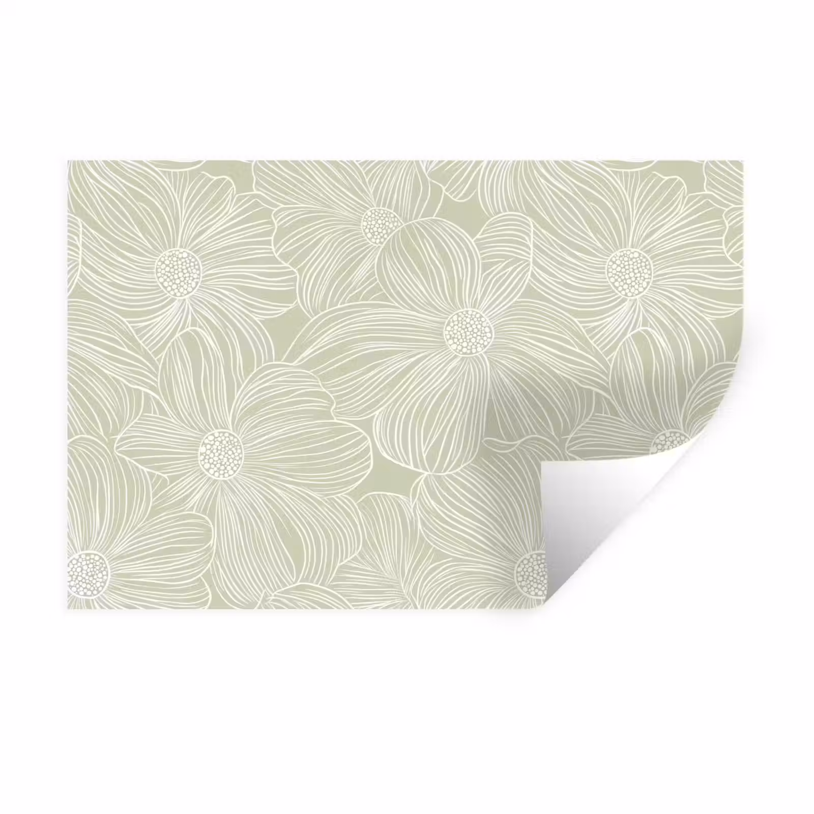 Muursticker - Sereen - Bloemen - Groen — 1