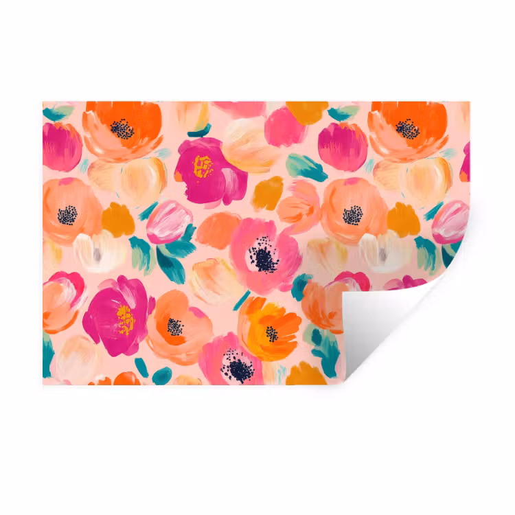 Muursticker - Bloesems - Vrolijk - Kleurrijk — 1