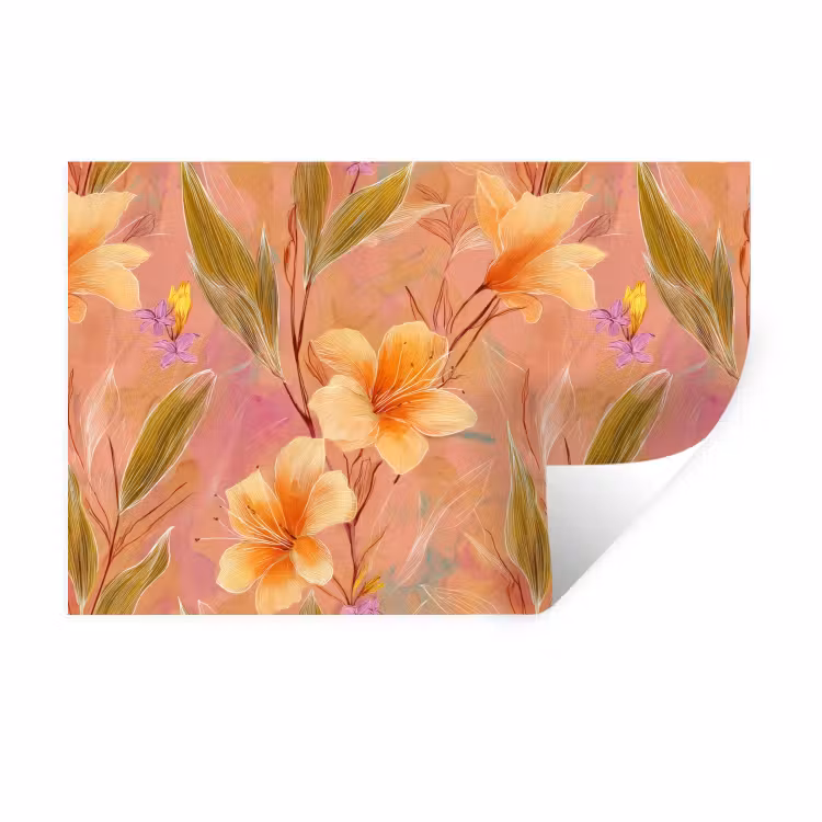Muursticker - Botanisch - Bloemen - Kleurrijk — 1