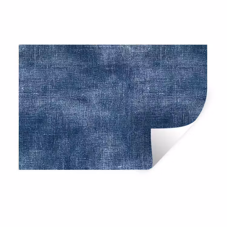 Muursticker - Linnen - Textuur - Patroon - Denim - Rustiek — 1