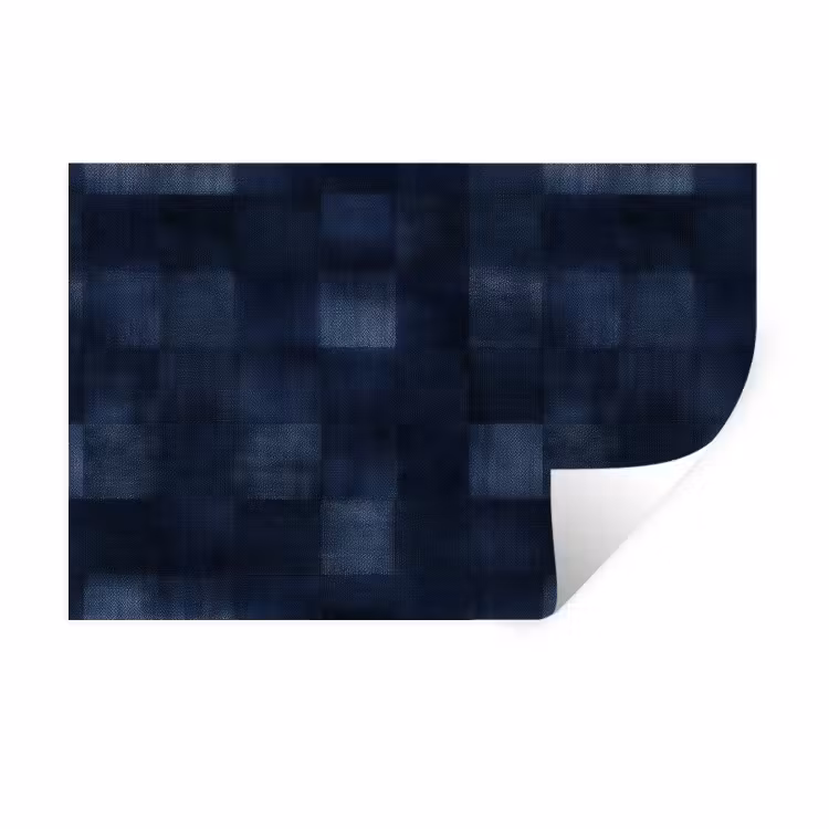 Muursticker - Patroon - Ruit - Marineblauw — 1