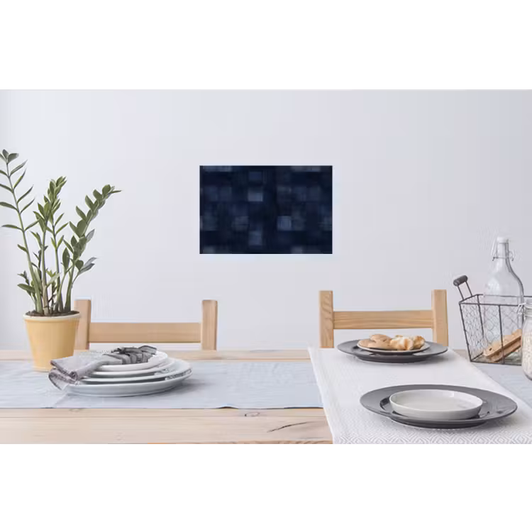 Muursticker - Patroon - Ruit - Marineblauw — 3