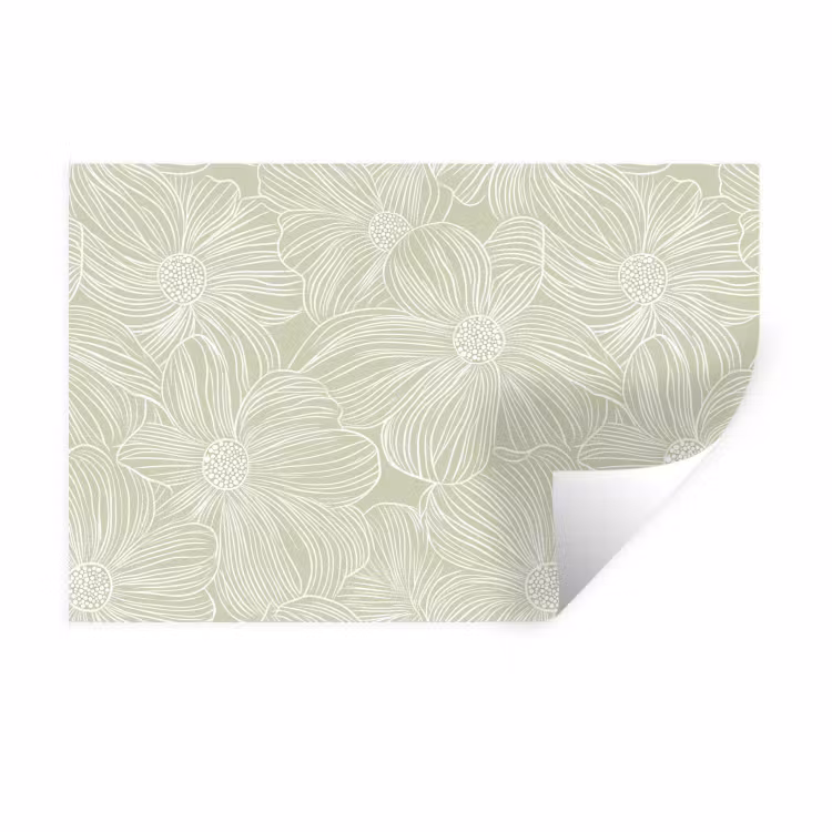 Muursticker - Sereen - Bloemen - Groen — 1