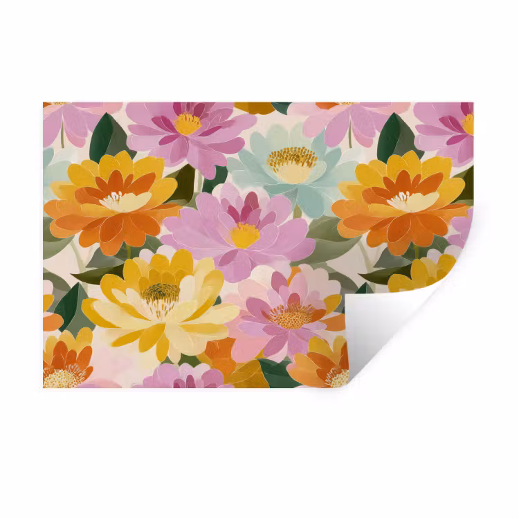 Muursticker - Lelies - Aquarel - Pastel — 1