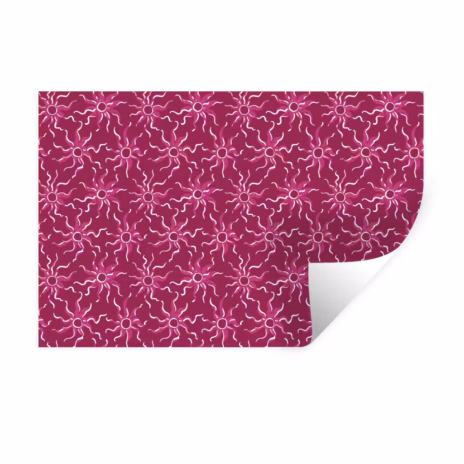 Muursticker - Bohemian - Zon - Magenta — 1