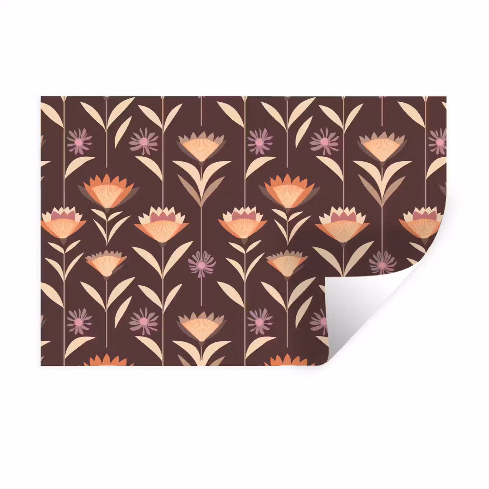 Muursticker - Elegant - Retro - Bruin — 1