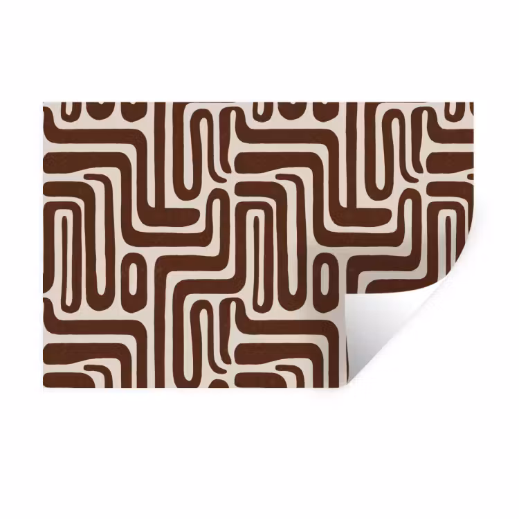 Muursticker - Abstract - Patroon - Bruin — 1