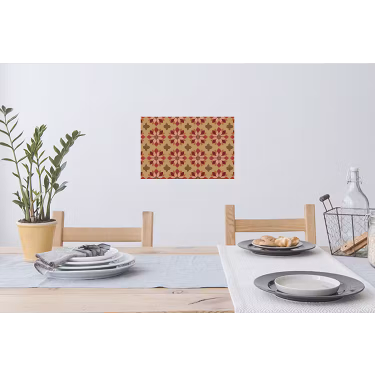 Muursticker - Bloemen - Retro - Groen — 3