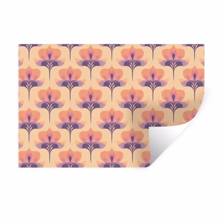 Muursticker - Botanisch - Patroon - Pastel — 1