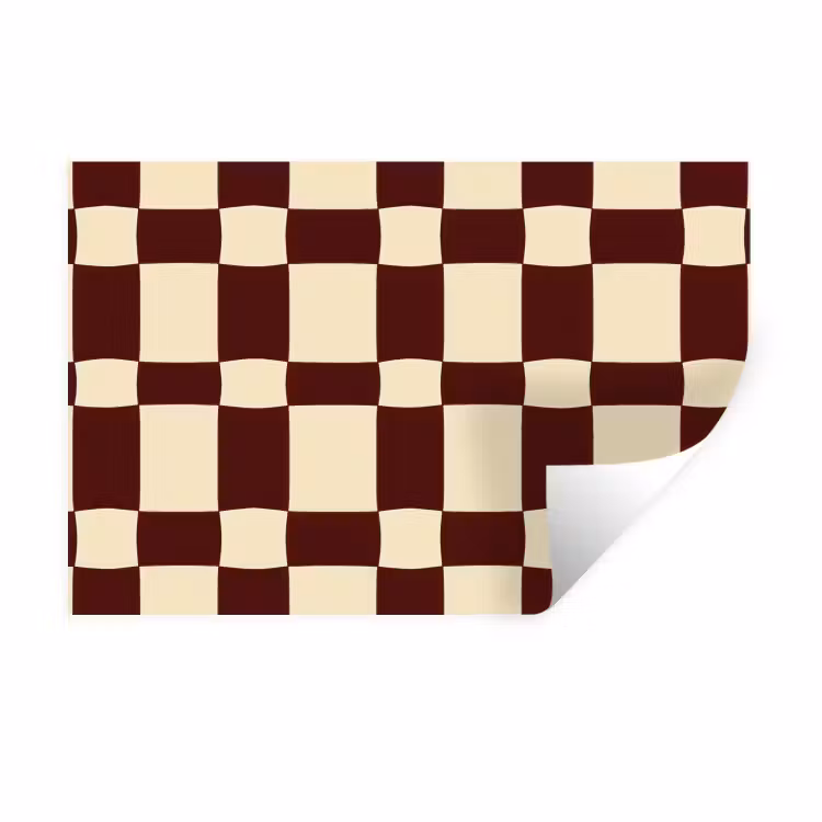 Muursticker - Retro - Patroon - Bruin — 1